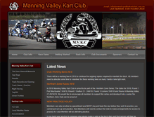 Tablet Screenshot of manningvalleykartclub.com.au